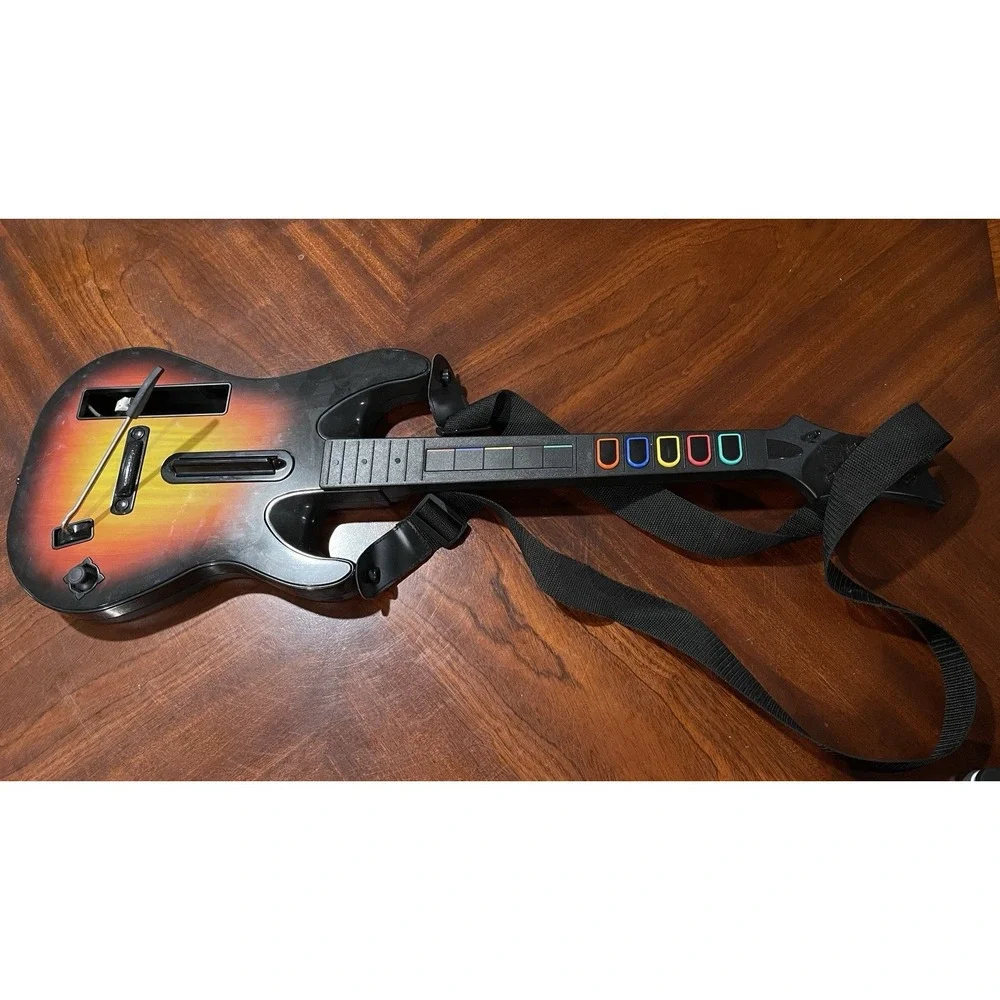 Guitar Hero Wireless Guitar Controller Sunburst Nintendo Wii Untested- As Is
